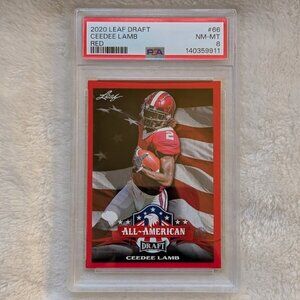 2020 LEAF DRAFT Ceedee Lamb #66 Grade NM-MT8